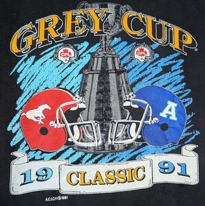 Vintage CFL 1991 Grey Cup Crewneck Sweatshirt Mens Large Toronto Argonauts Argos